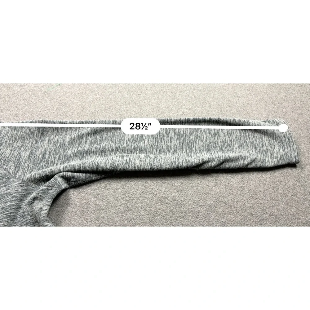 Eddie Bauer First Ascent Mens T2XL 1/4 Zip Fleece Pullover Gray Space Dye‎